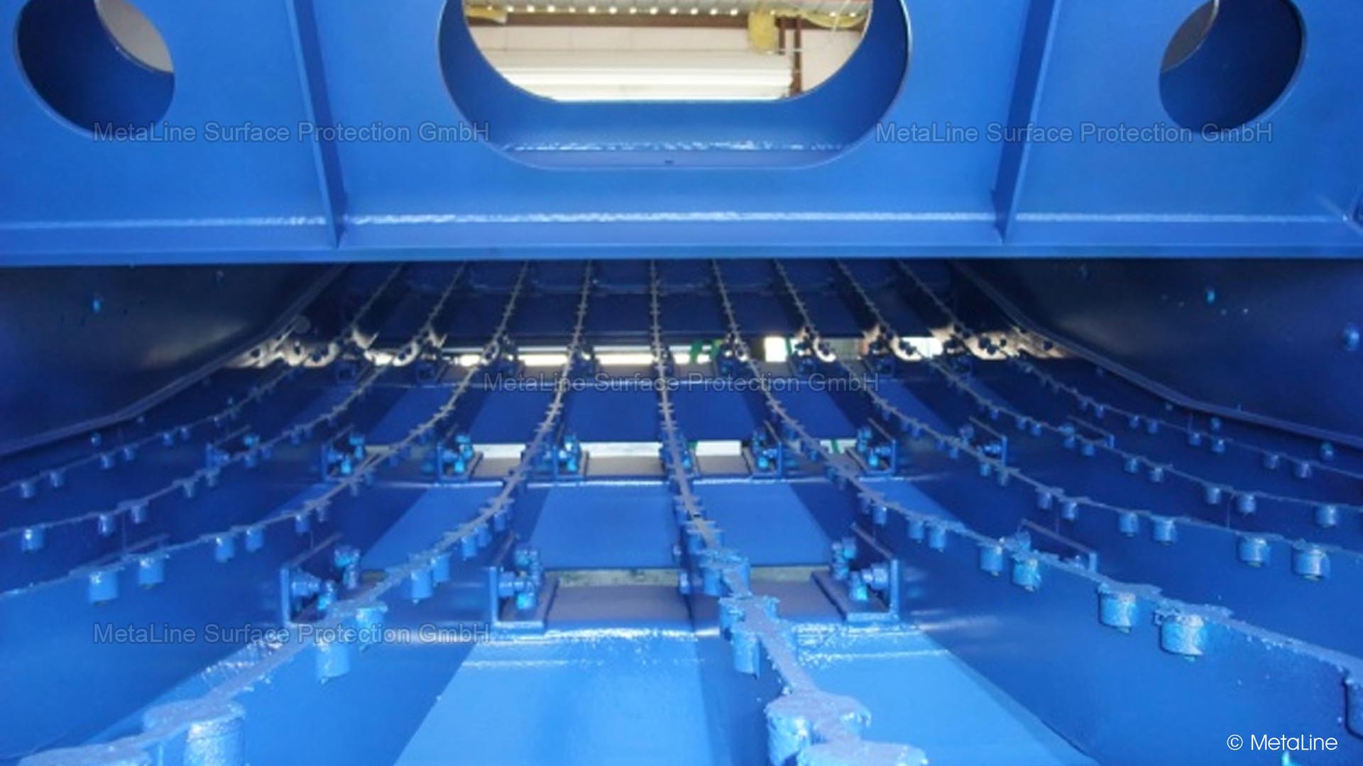Revestimento de uma máquina de peneiração