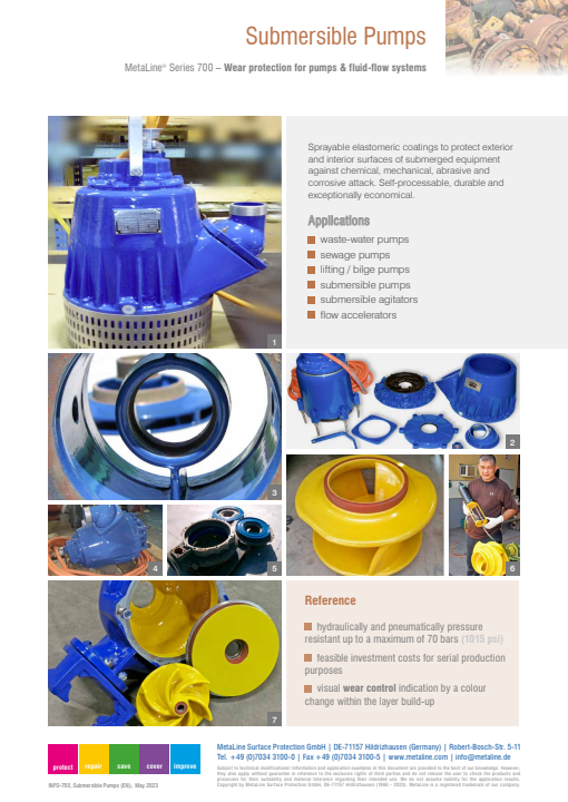 Submersible Pumps: Wear protection for pumps & fluid-flow systems
