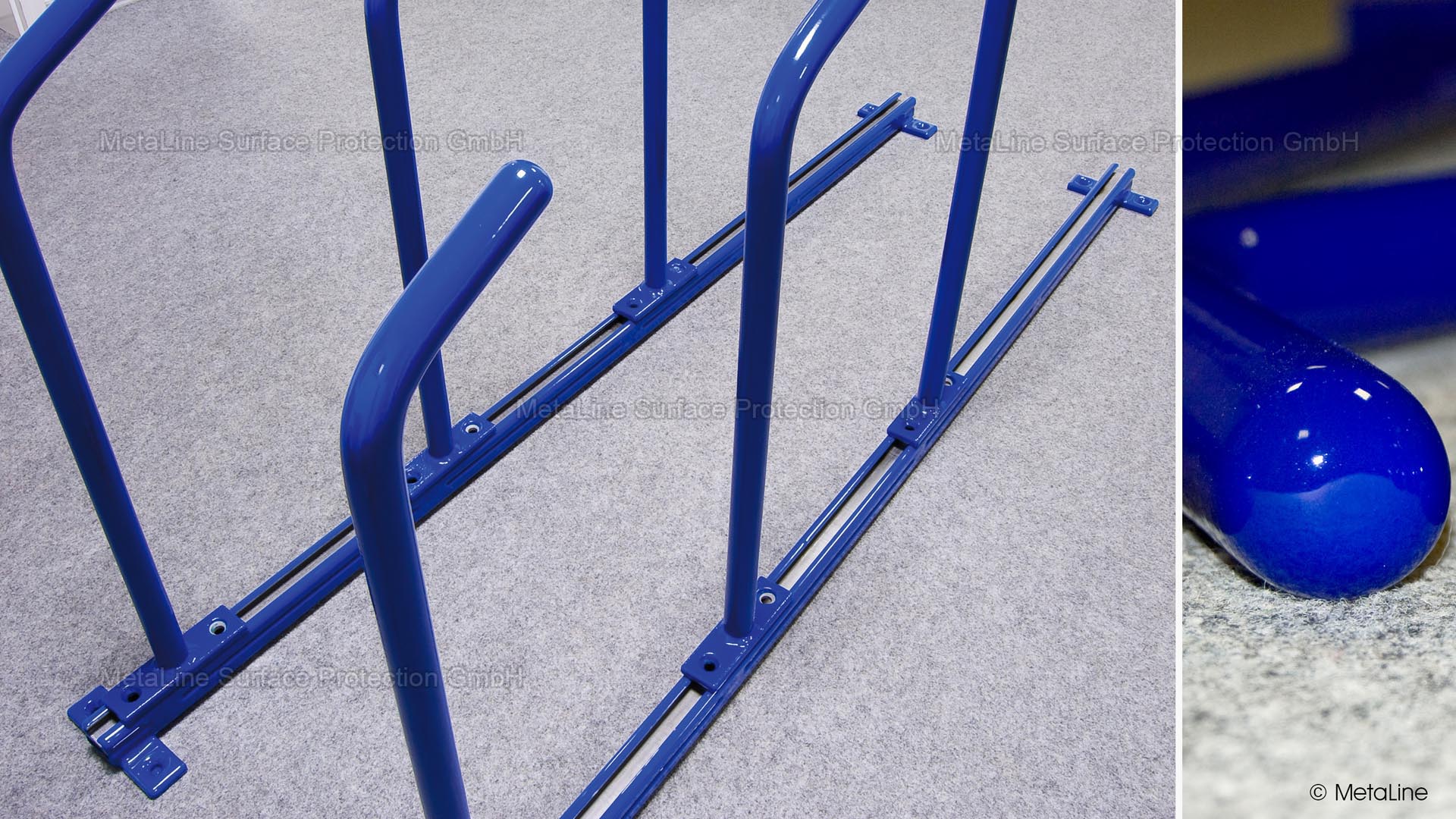 Revêtements pour moyens de transport - chaque support sur lequel une pièce peinte est posée peut conduire à des dommages ! Les revêtements MetaLine sont un moyen fiable pour enlever durablement le danger que représentent de tels supports . . .
