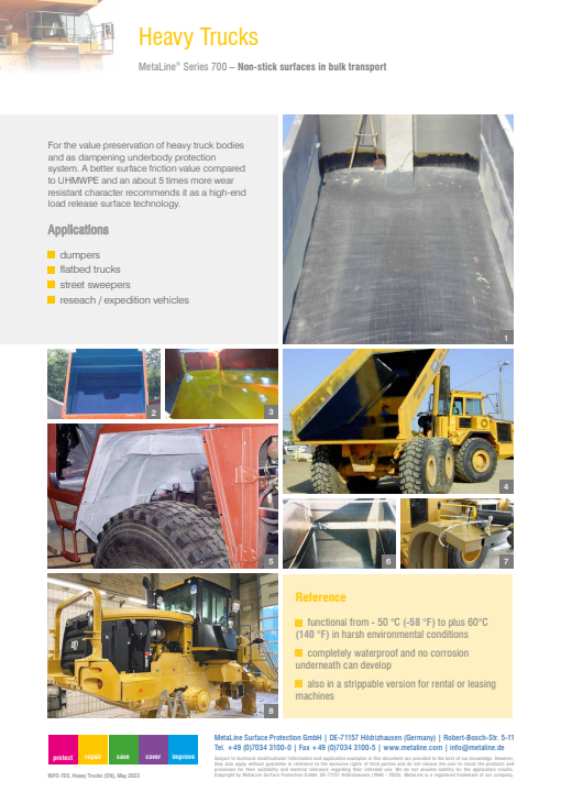 Heavy Trucks: Non-stick surfaces in bulk transport