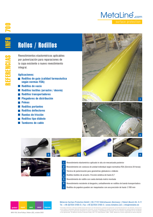 Serie 700: Rollos / Rodillos