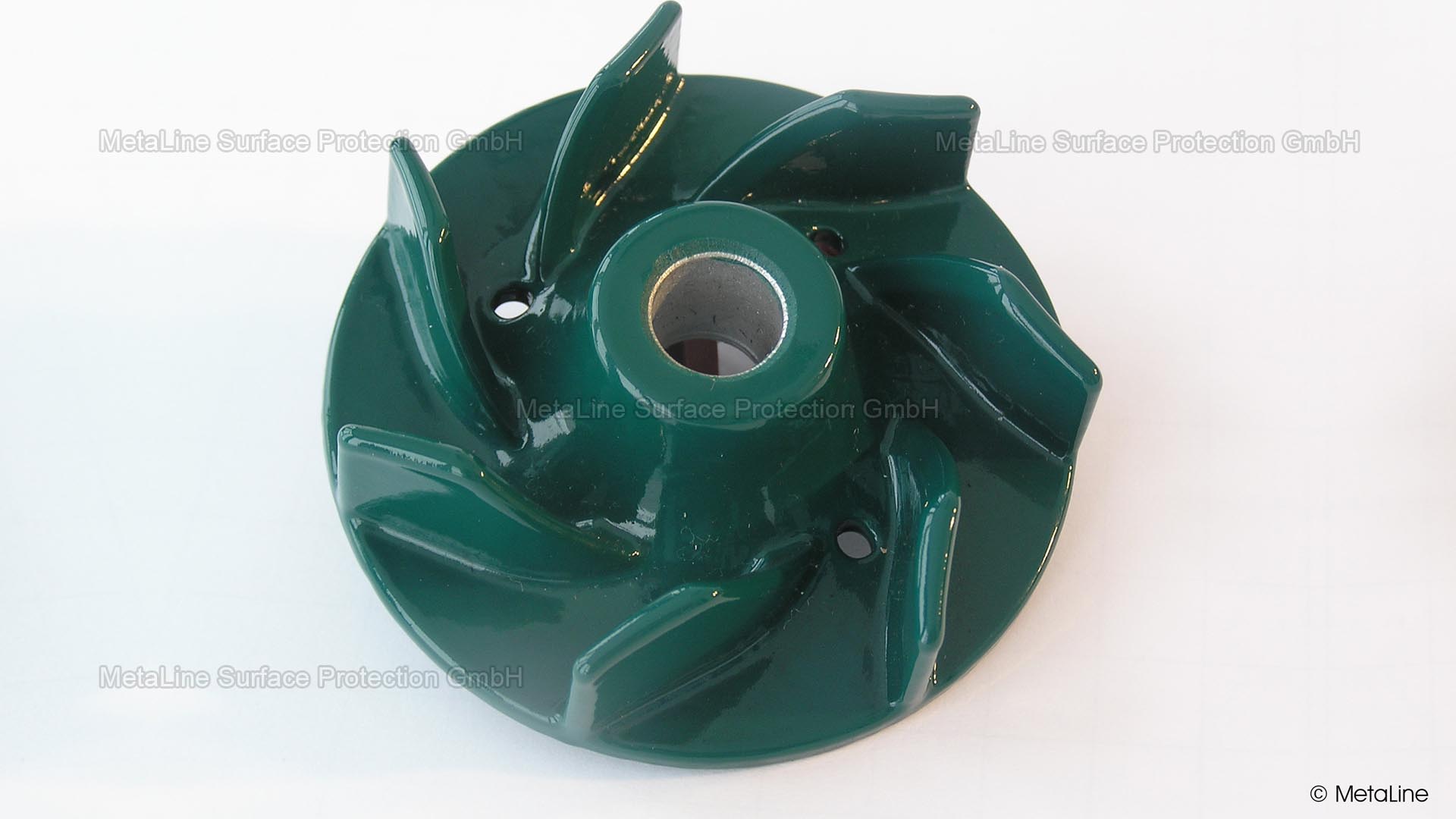 Revestimiento del rodete de la bomba - MetaLine armadura de elastómero - un gran revestimiento del rodete incluso en el diámetro más pequeño (rodete de 45 mm)