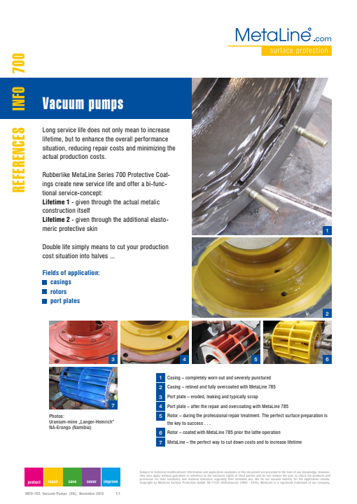 Vacuum Pumps: Wear protection for pumps & fluid-flow systems