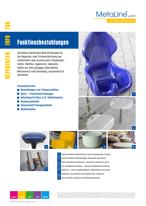 Funktionsbestuhlungen: Beschichtungen für die Sitz-Reparatur und Komfortverbesserung