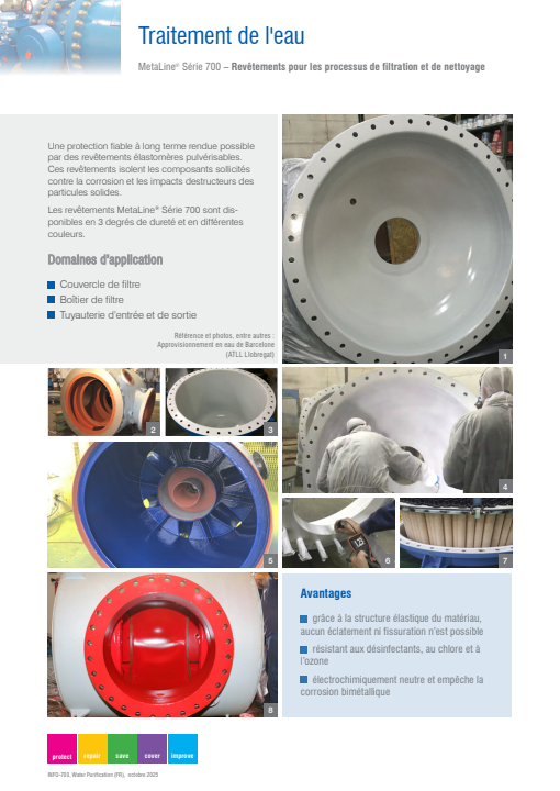 Traitement de l'eau: Revêtements pour les processus de filtration et de nettoyage