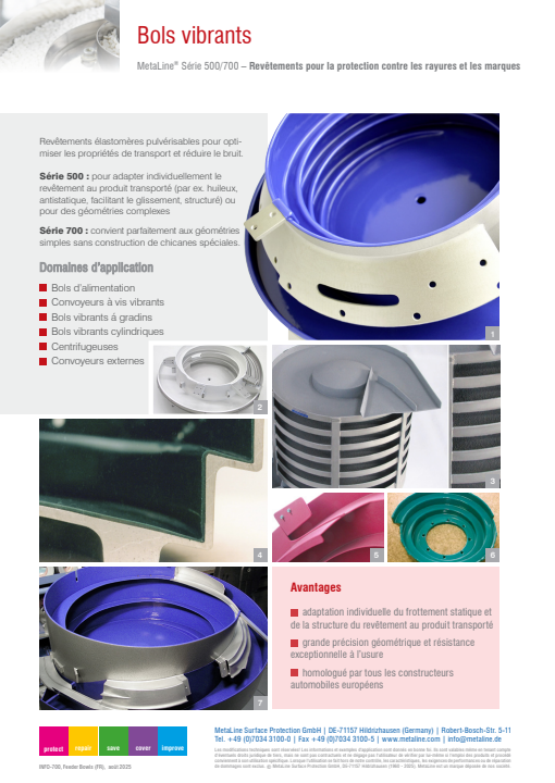 Bols vibrants: Revêtements pour la protection contre les rayures et les marques