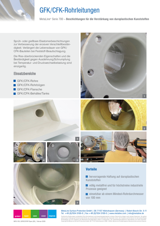GFK-Rohrleitungen: Beschichtungen für die Verstärkung von duroplastischen Kunststoffen