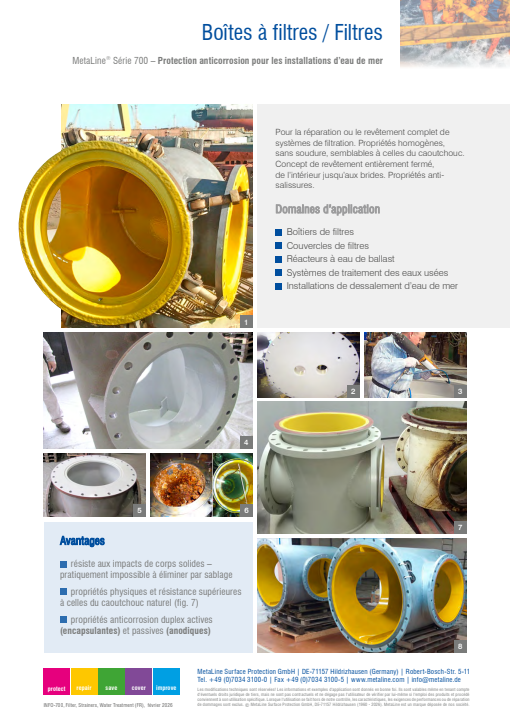Boîtes à filtres / Filtres: Protection anticorrosion pour les installations d’eau de mer
