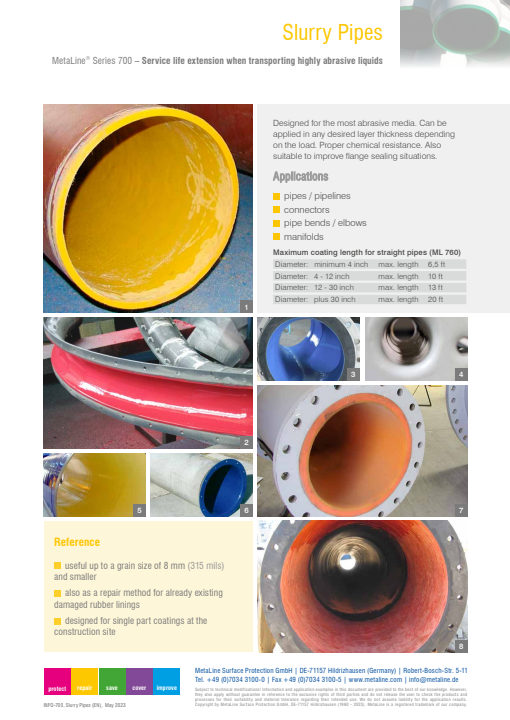 Slurry Pipes: Service life extension when transporting highly abrasive liquids