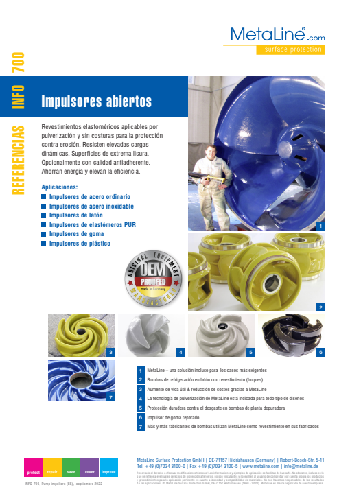 Serie 700: Impulsores abiertos