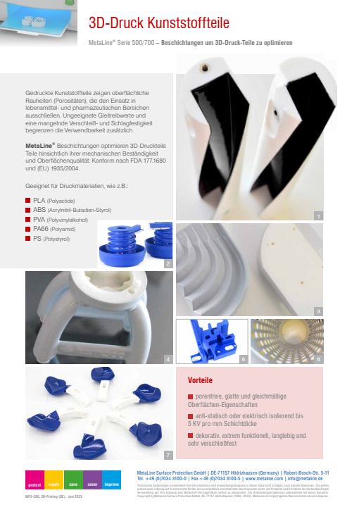 3D-Druck Kunststoffteile: Beschichtungen, um 3D-Druck-Teile zu optimieren