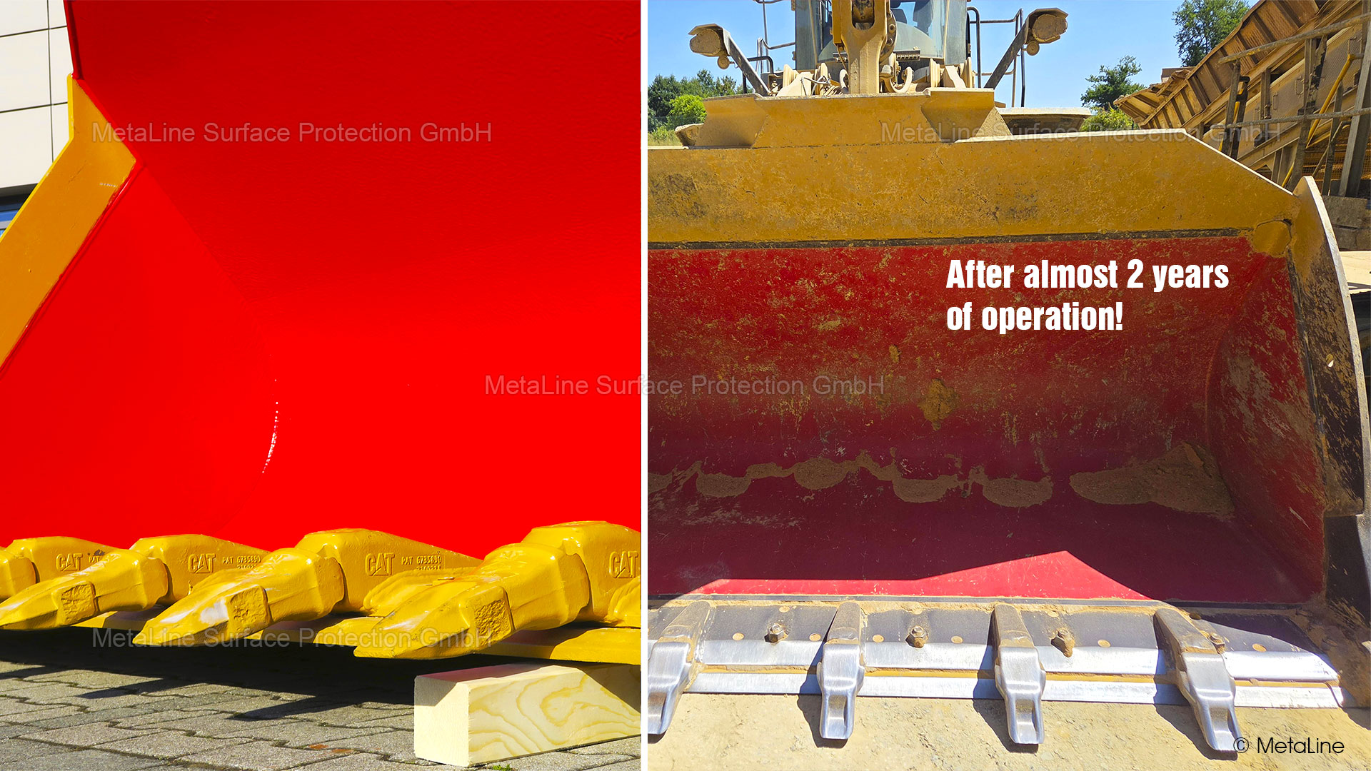 Excavator bucket coating - an important solution to the problem of caking. Coated shovels can no longer be used for conventional excavation or demolition work, but are special tools that are used when necessary