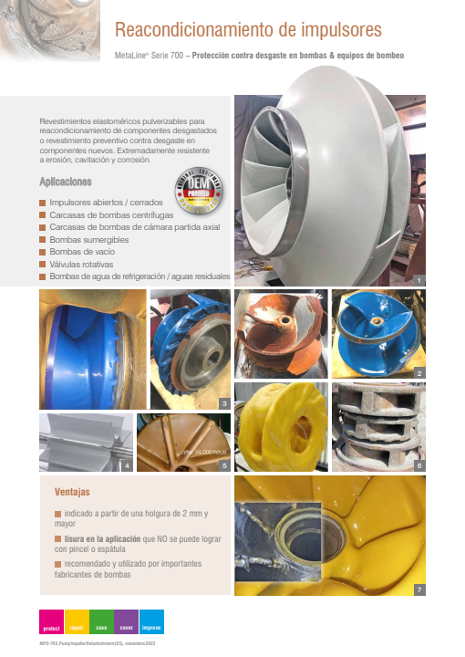 Reacondicionamiento de impulsores: Protección contra desgaste en bombas & equipos de bombeo