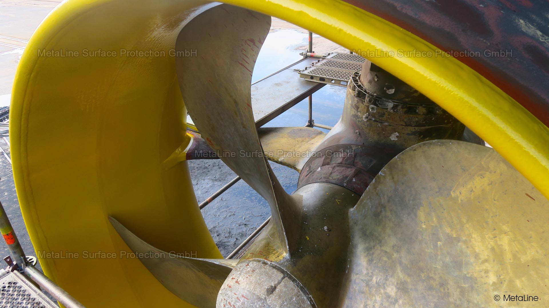 Ruderpropeller Reparatur