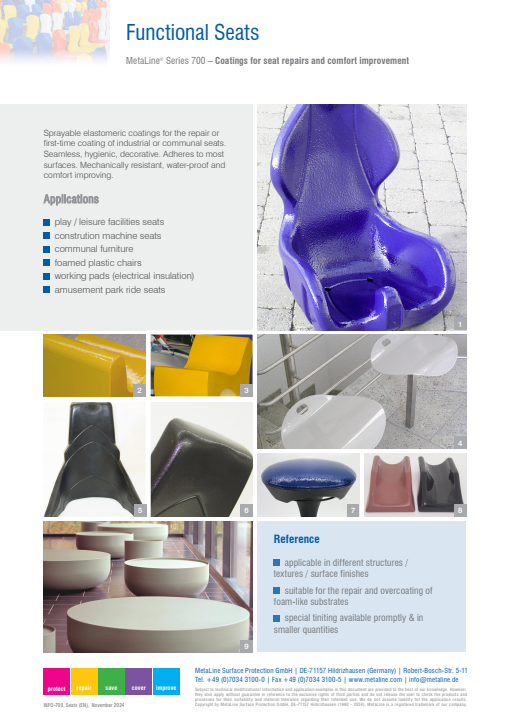 Functional Seats: Coatings for seat repairs and comfort improvement