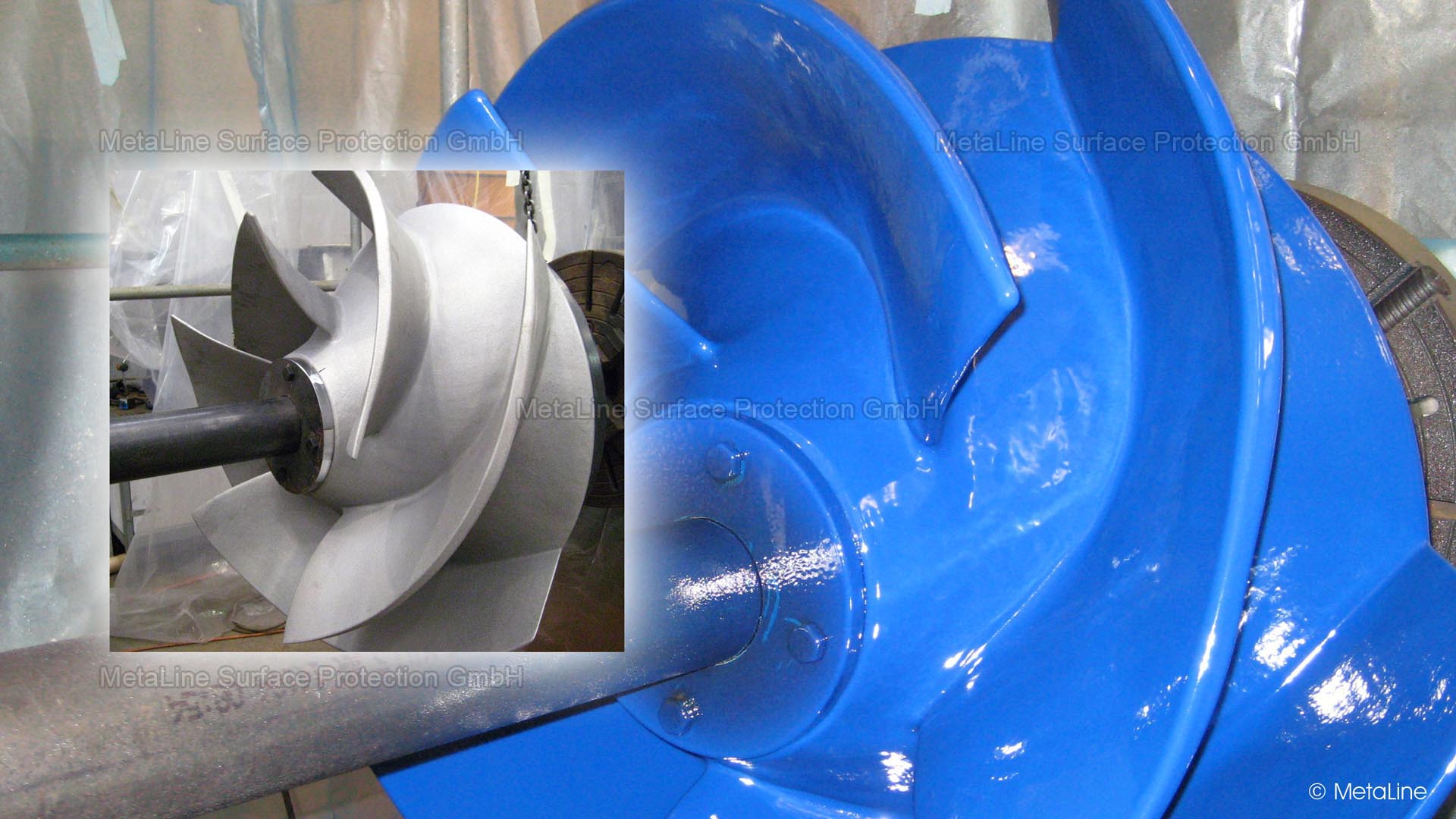 impeller; pump; impeller; wear; erosion; corrosion; cavitation; rubber coating; repair; wear-resistant; coating; ceramic; efficiency; increase; wear