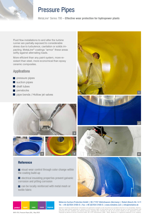 Pressure Pipes: Effective wear protection for hydropower plants