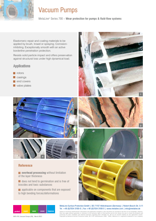 Vacuum Pumps: Wear protection for pumps & fluid-flow systems
