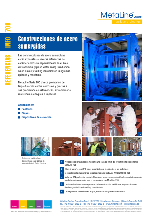 Serie 700: Construcciones de acero sumergidas