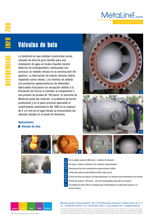 Serie 700: Válvulas de bola