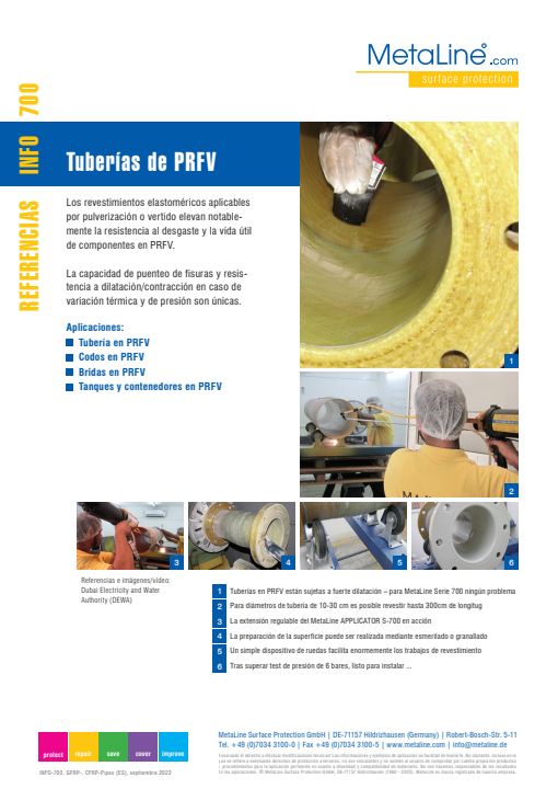 Serie 700: Tuberiás de PRFV
