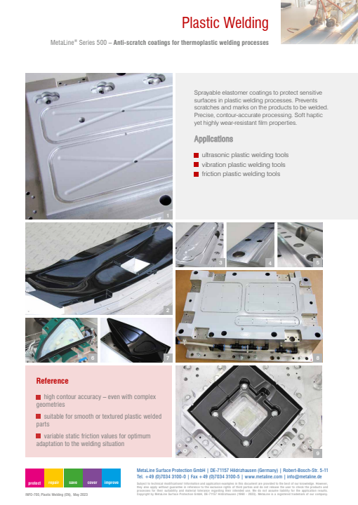 Plastic Welding: Anti-scratch coatings for thermoplastic welding processes