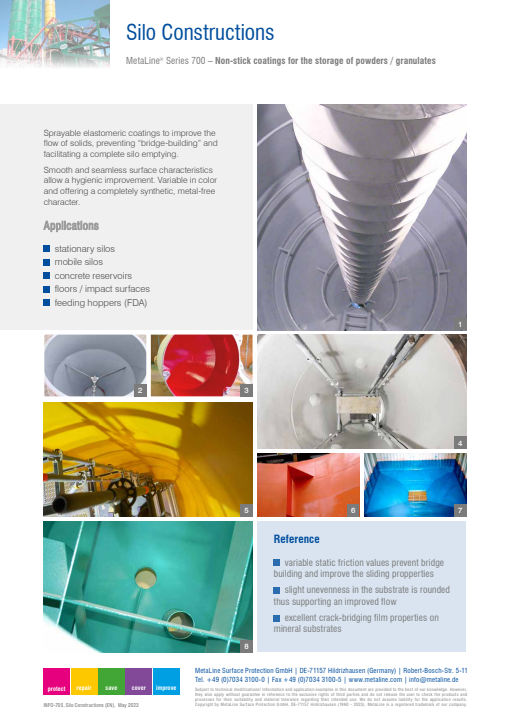 Silo Constructions: Non-stick coatings for the storage of powders / granulates