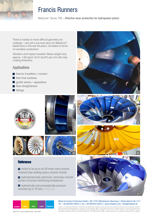 Francis Runners: Effective wear protection for hydropower plants