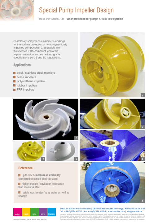 Special Pump Impeller Design: Wear protection for pumps & fluid-flow systems