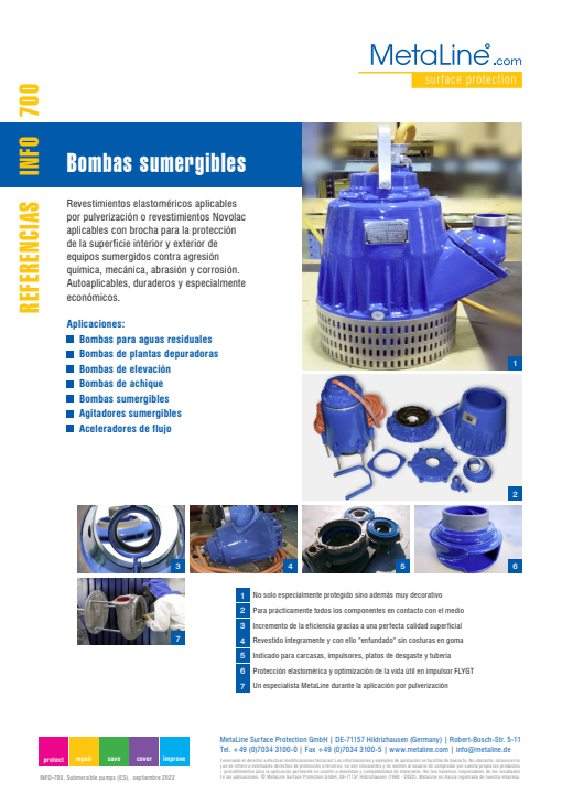 Serie 700: Bombas sumergibles