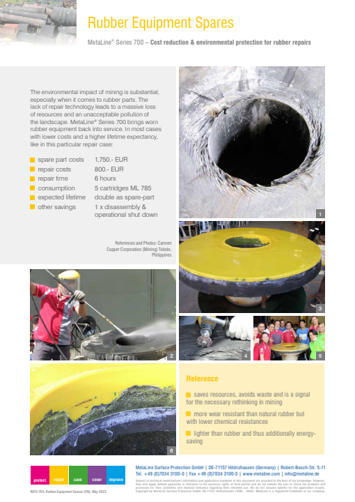 Rubber Equipment Spares: Cost reduction & environmental protection for rubber repairs
