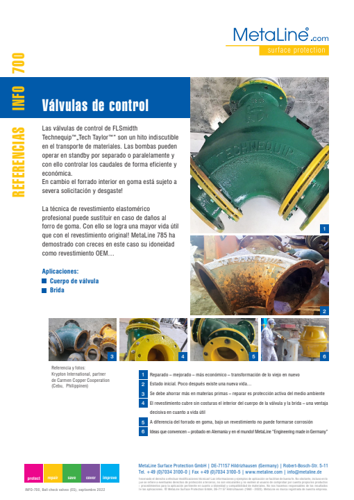 Serie 700: Válvulas de control