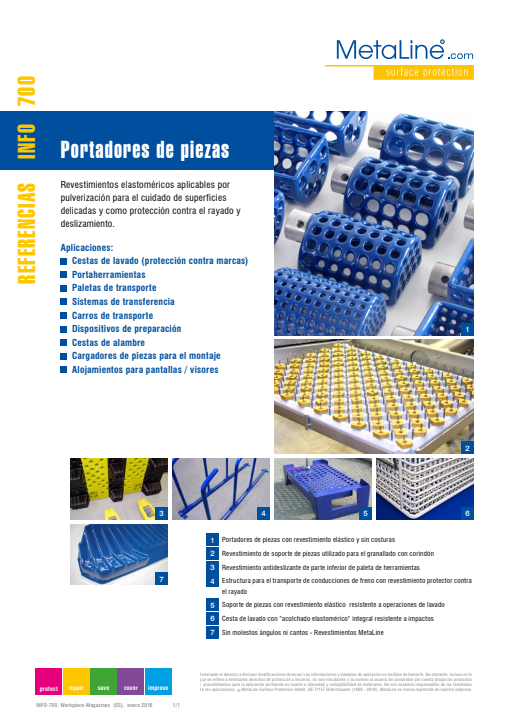 Serie 700: Portadores de piezas