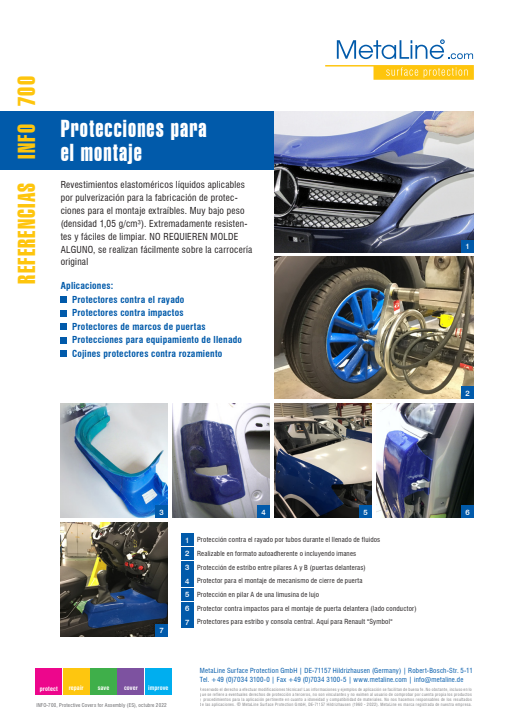  Serie 700: Protecciones para el montaje