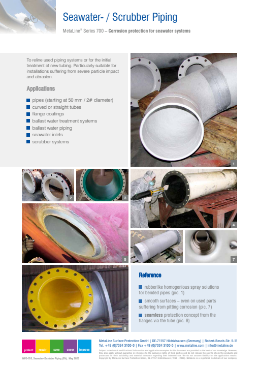 Seawater- / Scrubber Piping: Corrosion protection for seawater systems