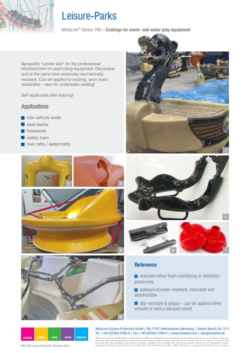Leisure-Parks: Coatings for event- and water play equipment