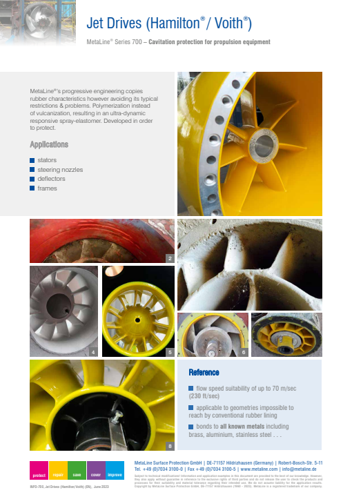 Propulseurs à jet (Hamilton® / Voith®): Protection contre la cavitation pour les systèmes d’entraînement