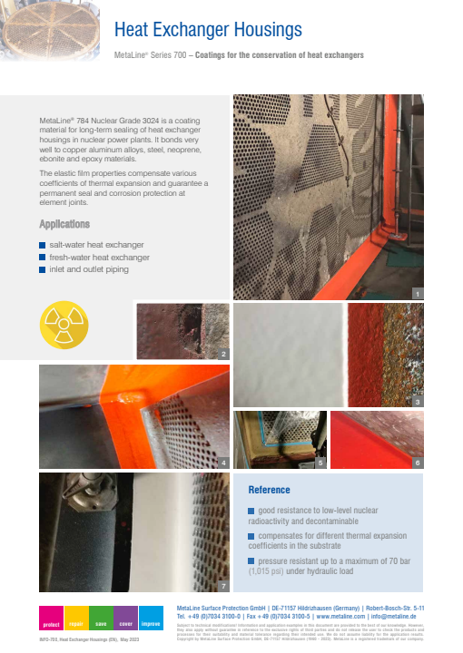 Heat Exchanger Housings: Coatings for the conservation of heat exchangers