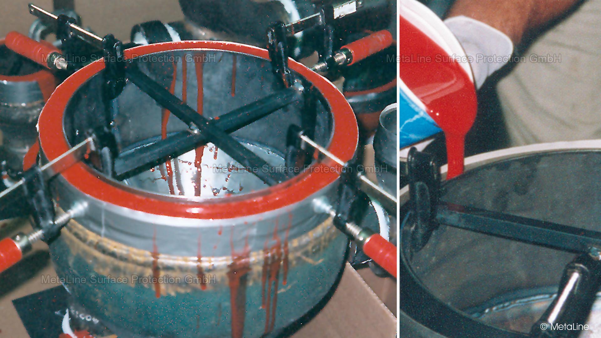 Production of a seamless flange by means of casting