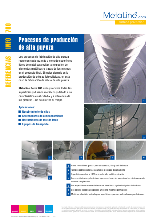Serie 700: Producción alta pureza