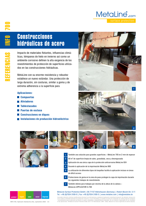 Serie 700: Hidráulicas de acero