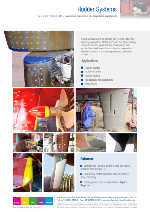 Rudder Systems: Cavitation protection for propulsion equipment