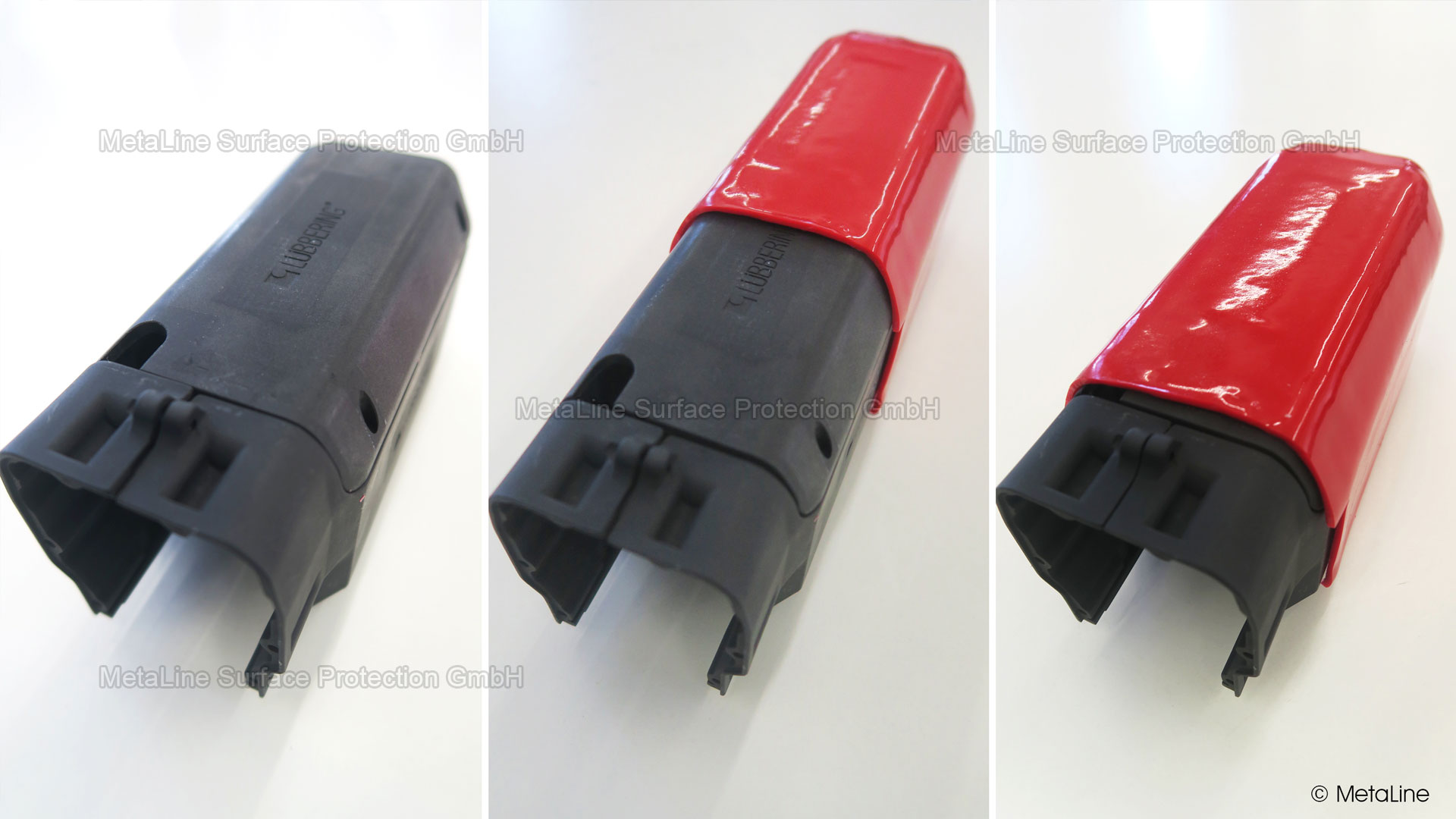 Revestimento removível - que ideia! O revestimento pode ser colocado como um "sapato" a qualquer momento, pode ser removido ou substituído em caso de danos! Isso é MetaLine - sempre uma ideia à frente!