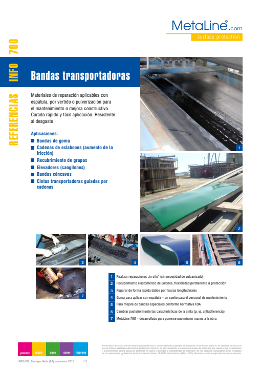 Serie 700: Bandas transportadores