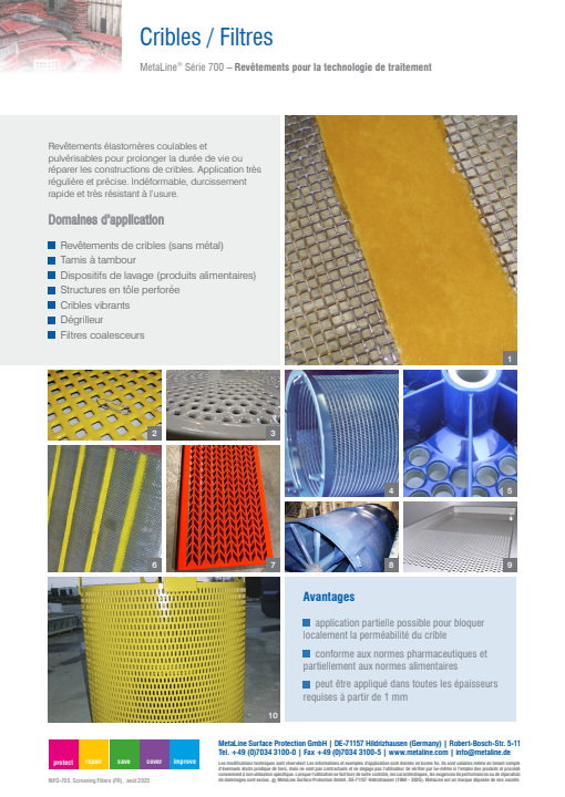 Siebe / Filter: Beschichtungen für die Aufbereitungstechnik