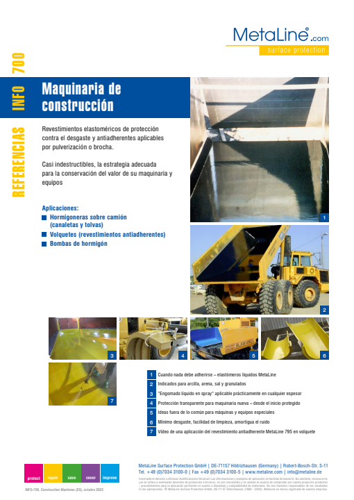 Serie 700: Maquinaria de construcción