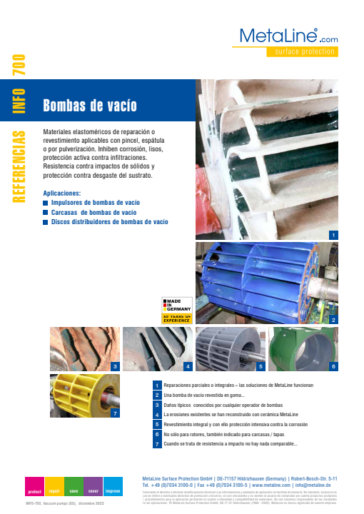 Serie 700: Bombas de vacío