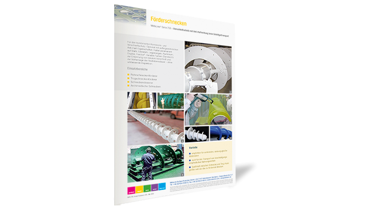 Vis de Archimède: Protection anti-usure, effet antiadhésif pour le transport  de marchandises en vrac