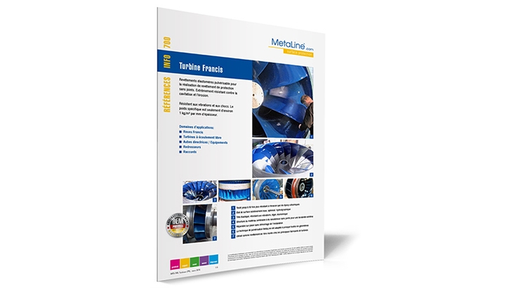 Série 700: Turbines hydrauliques