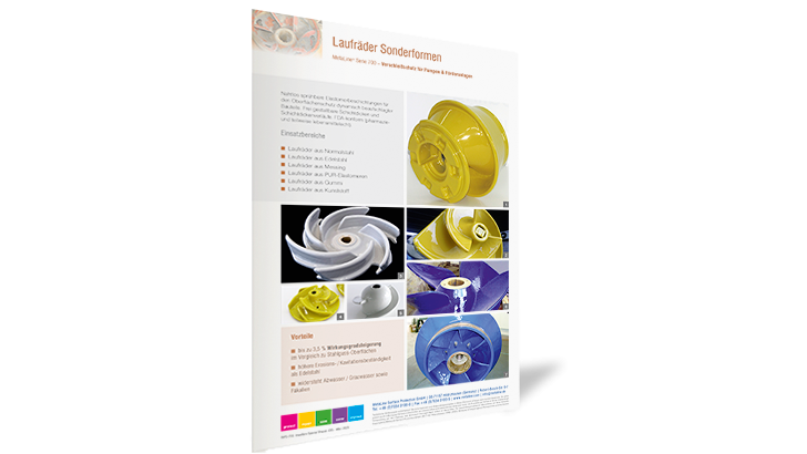 Special Pump Impeller Design: Wear protection for pumps & fluid-flow systems